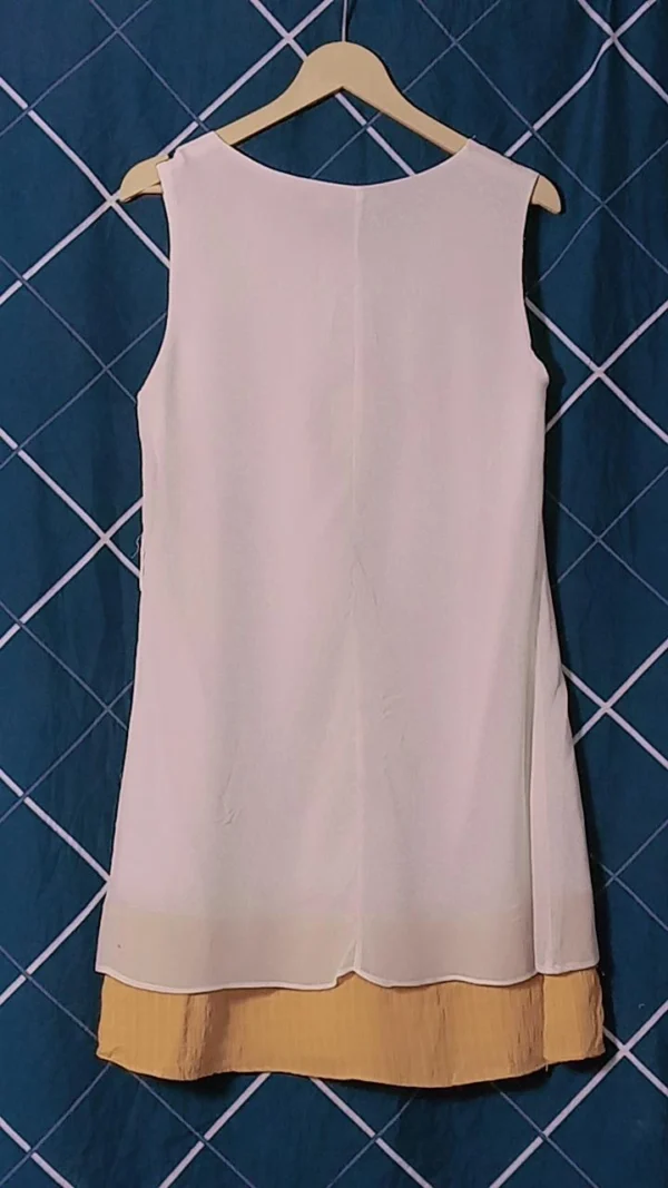 White Sleeveless Dress for Women – Elegant Summer Dress - Image 2