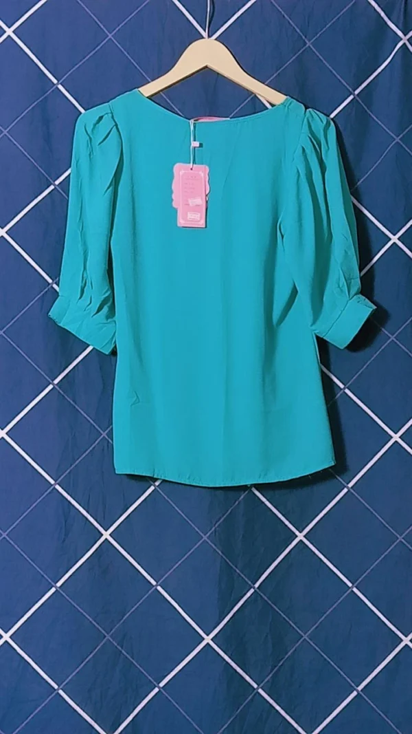 Trendy Blue Top for Girls – Soft Fabric & Comfortable Fit - Image 2
