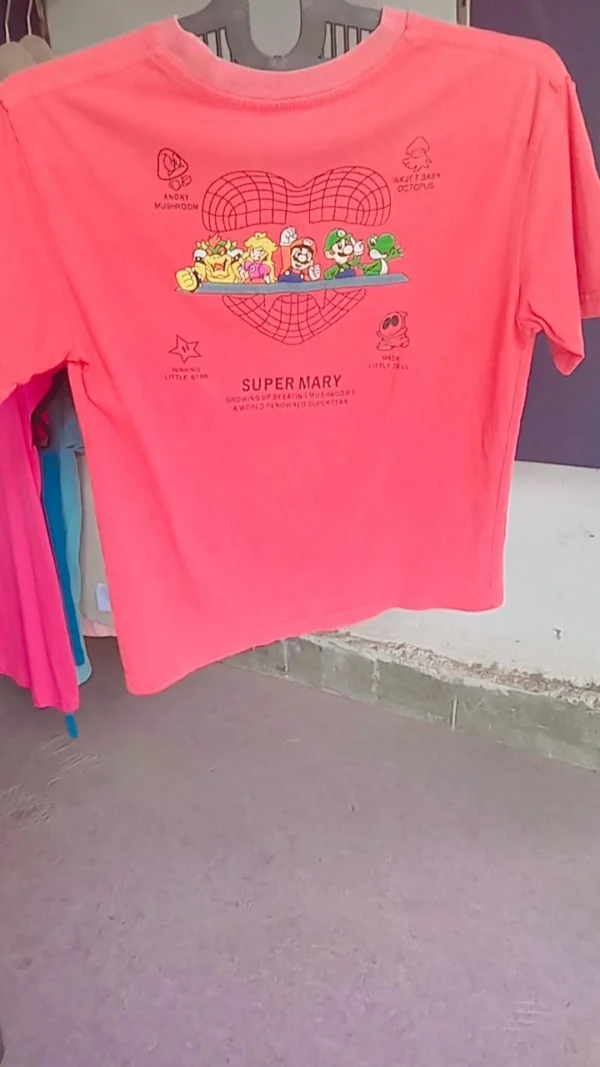 Vibrant Red Tee for Women – Street Style Must-Have - Image 2