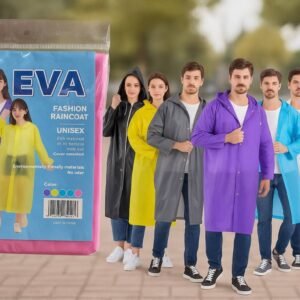 EVA Raincoat – Environmental, Reusable, Unisex Plastic Raincoat