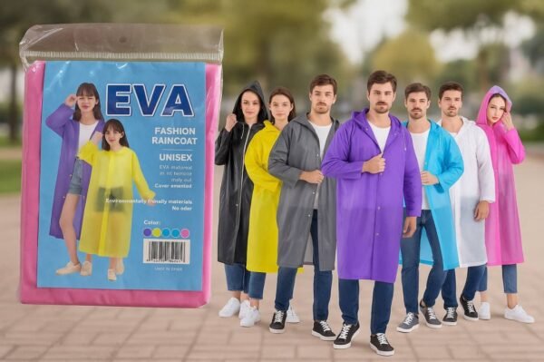 EVA Raincoat – Environmental, Reusable, Unisex Plastic Raincoat