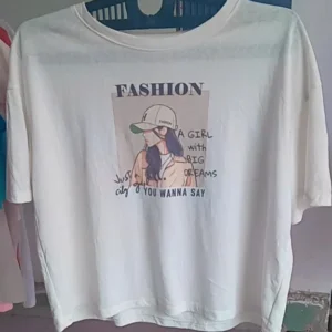 White Floral Print T-shirts – Summer Blouse for Women FASHION