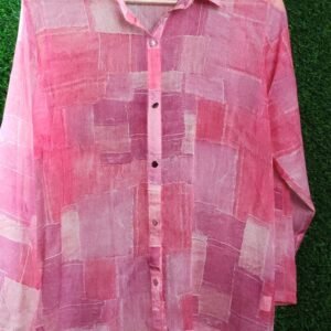 Elegant Pink Blouse for Women - Office & Casual Wear
