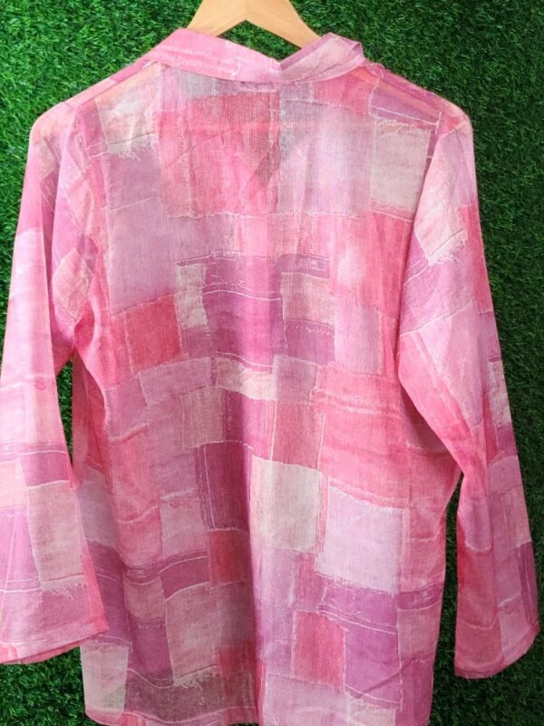 Elegant Pink Blouse for Women - Office & Casual Wear - Image 2