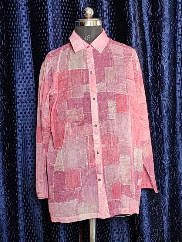 Elegant Pink Blouse for Women - Office & Casual Wear - Image 3