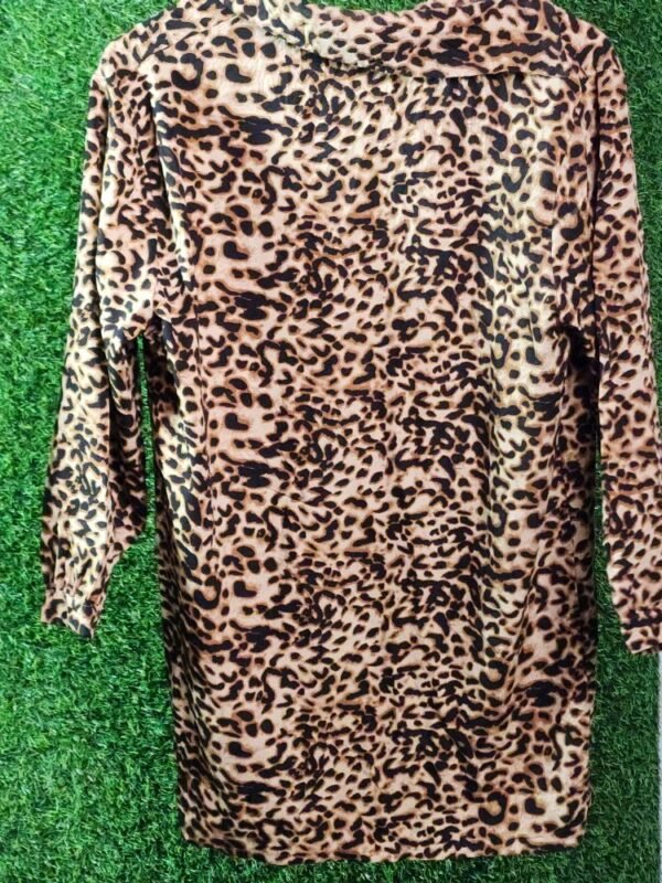 Trendy Zebra Print Ladies Dress – Elegant Black and White Animal Print Outfit for Women - Image 2