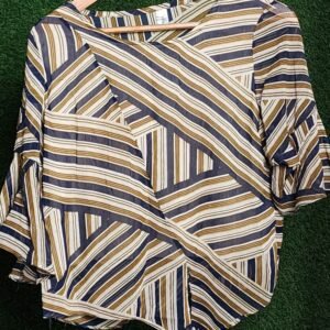 “Stylish Women’s Cotton Check Crop Top – Summer Print”