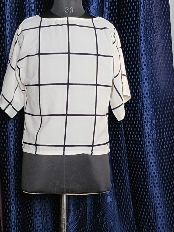 “Elegant Women’s White Bow‑Tie Poplin Blouse – Summer Top” - Image 3