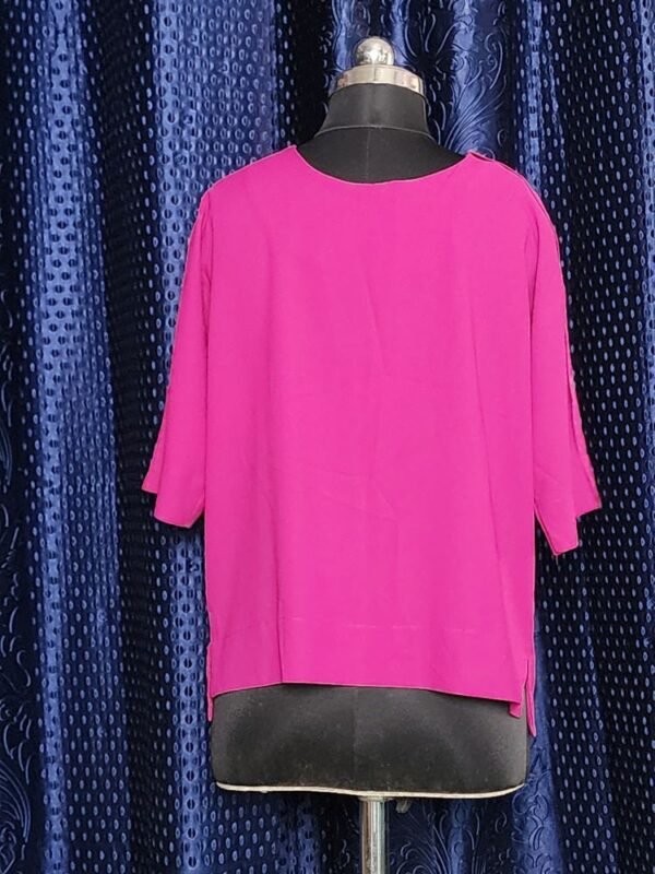 Purple Crop Top for Women – Retro Chic Vibe” - Image 3