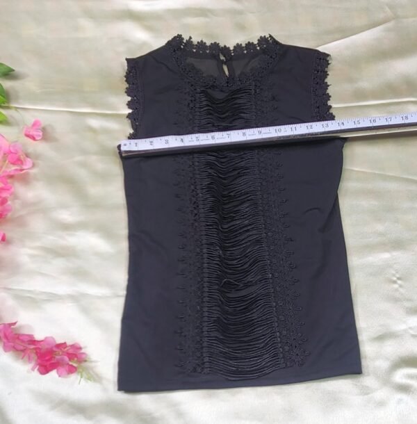 "Chic Ladies Black Sleeveless Top – Stylish, Versatile & Perfect for Any Season" - Image 3