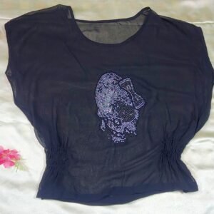 "Stylish Ladies Black Top – Modern, Comfortable & Perfect for Day or Night"