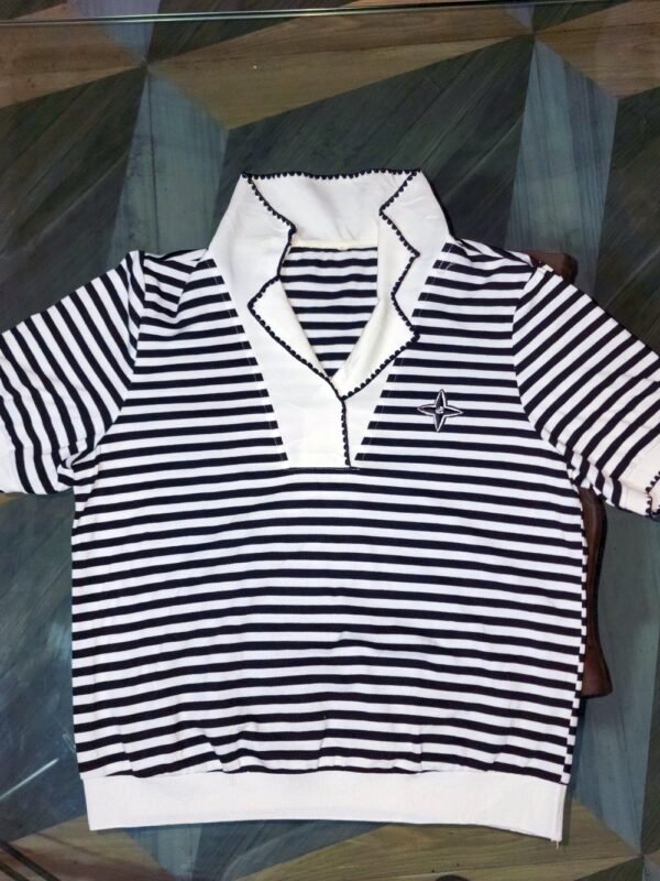 Classic black White Top for Ladies – Stylish, Comfortable & Perfect for Daily, Office, or Casual Wear