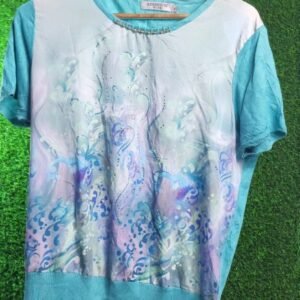 Stylish Ladies Sky Blue Top – Fresh & Versatile Fashion Wear