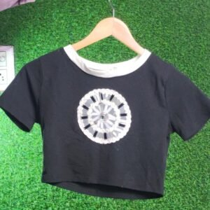 Trendy Ladies Black Top – Elegant & Versatile Wear for Any Occasion